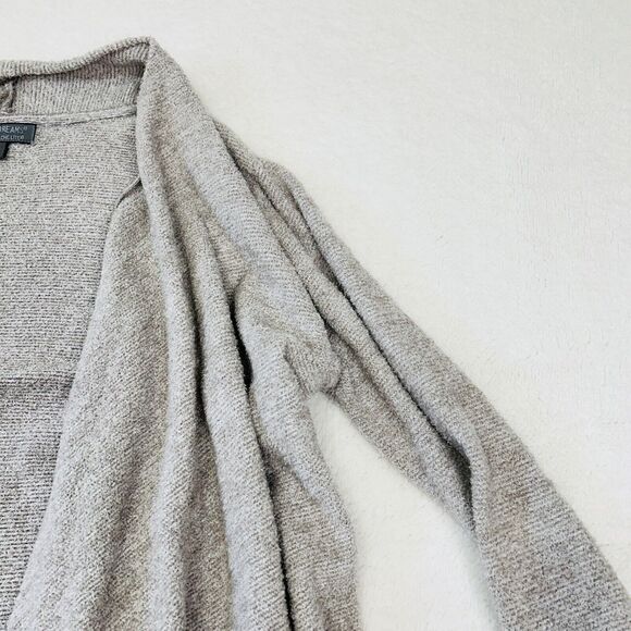 BAREFOOT DREAMS Waterfall Cardigan  S/M Bamboo Chic Lite Open Front Knit Gray - Picture 6 of 16